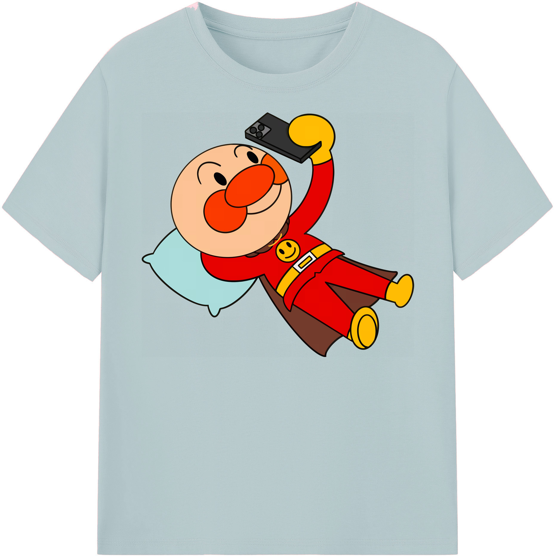 （画像用） アンパンマン Anpanman 綿100％半袖Tシャツ（フロントプリント）